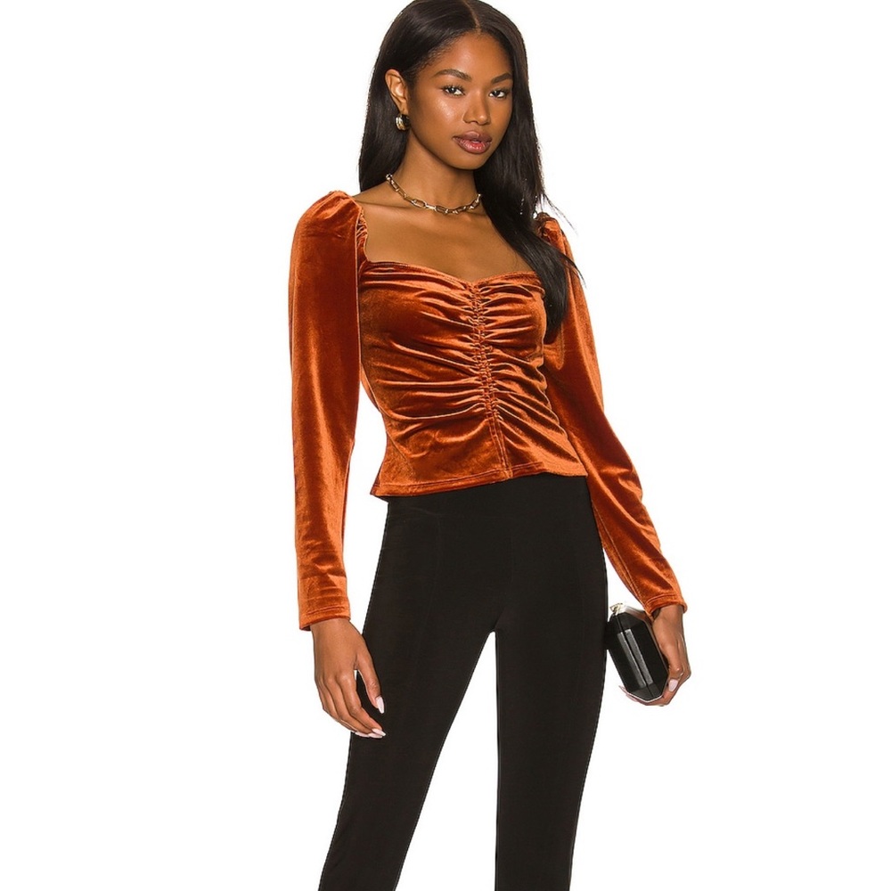NWOT ASTR the Label Vanya Top in Rust